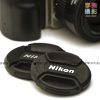Nikon 中捏式 夾式 中間 快扣鏡頭蓋 67mm / 72mm / 77mm / 82mm 有防丟繩