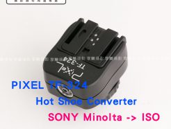 PIXEL TF-324熱靴轉接座 SONY Minolta閃燈 轉 一般相機熱靴 帶PC孔