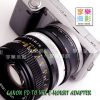 Canon FD 鏡頭 -Sony E-mount 轉接環 A7 A7r NEX