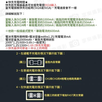 SEIVI 液晶USB F550/750/970 雙快充 攝影機/持續燈用電池充電器 可用行動電源充電 充電方便：圖片 5