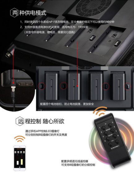 永諾 YN-10800 機頂LED持續燈調光版 大面積補光 可調色溫 補光燈 硬光燈珠 棚燈 攝影燈：圖片 10