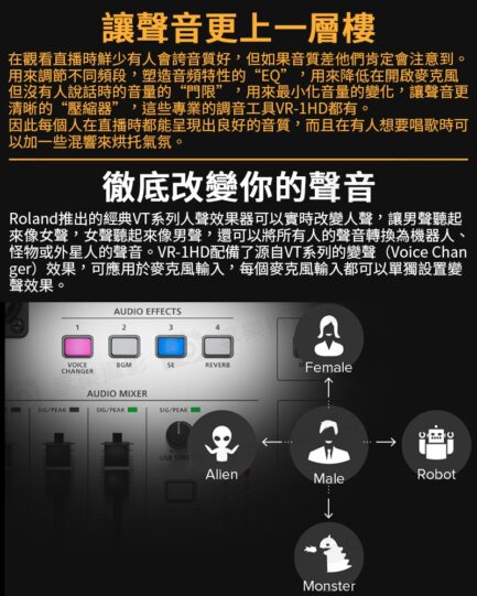 樂蘭 Roland VR-1HD 導播機 FHD直播音視頻切換 串流混像 現場直播最佳設備：圖片 9