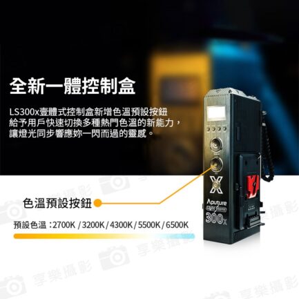 Aputure 愛圖仕光風暴LS 300X 雙色溫LED燈《300W雙色溫》無線遙控/DMX 保榮卡口 棚燈 攝影燈 補光燈：圖片 7