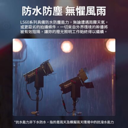 Aputure 愛圖仕光風暴LS60D 可調聚光燈《60W白光》支援手機App 保榮卡口 LED燈 持續燈 攝影燈 公司貨：圖片 4