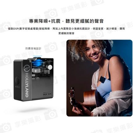 【HollyLand 猛瑪圖傳 Lark 150 Duo 一對二 無線麥克風】廣播級 全指向 100米無線傳輸 即時監聽 Vlog/採訪/直播：圖片 5