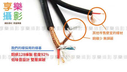 麥克風 XLR 卡農公母 延長連接線 1M 錄音專用 平衡音頻線 話筒線 音箱線 純銅鍍金插頭：圖片 2