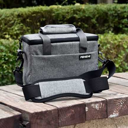 【FotoFlex A系列相機內袋 背帶款A10】灰色 防刮 防潑水 相機內膽包 攝影包 相機包 手提/單肩/斜挎 減壓肩墊