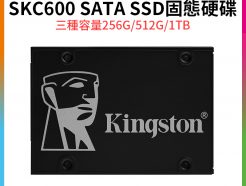 【Kingston金士頓 SKC600 SATA SSD固態硬碟】2.5吋 三種容量 256G/512G/1TB 公司貨