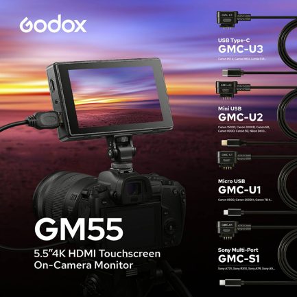 【Godox神牛 GMC-UC3 GM55監看螢幕適用 Type-C接口 相機控制線】GMC-U3 適用Canon M2 M6 Panasonic S1R：圖片 3