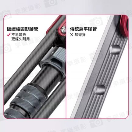 【Ulanzi MT-49 可拆中軸反折燈架】47-194cm 1.9M 可拆中軸 碳纖維燈架 LED持續燈架 攝影燈架 三腳架 相機挑桿 自拍桿 Carbon Fiber Portable Light Stand 2784：圖片 10
