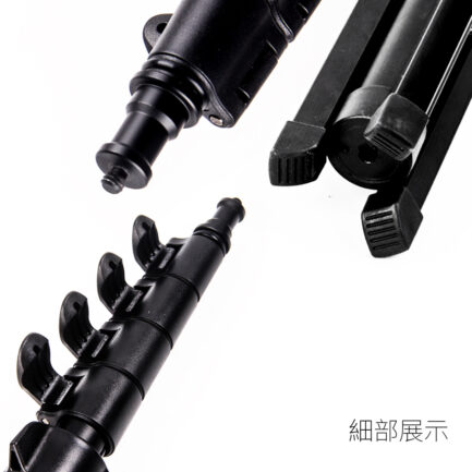(送手機夾)FotoFlex E168 輕便小燈架 168cm 扳扣式 僅0.4公斤 LED持續燈架 攝影燈架 直播自拍架：圖片 2