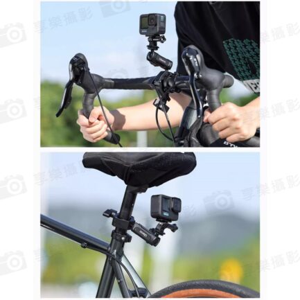【Ulanzi Go-Quick II CM025 運動相機騎行支架】豌豆夾 O型夾 適用機車 腳踏車 Bike Motorcycle Handlebar Clamp Mount：圖片 11