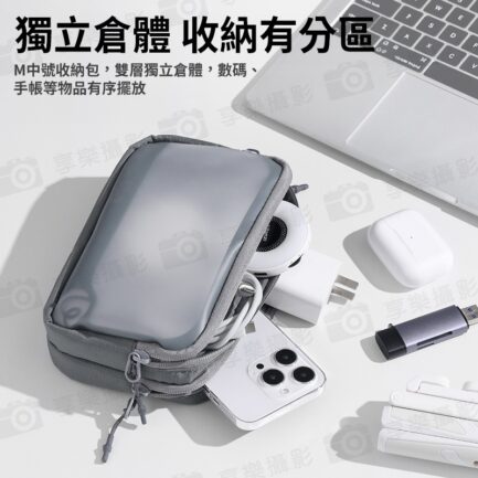 【Ulanzi BP15 透明收納包】L/M/mini 三種尺寸 防潑濺 電子收納包 攜帶包 保護包 運動相機 穩定器 充電器 傳輸線 隨身碟 耳機 化妝品 Transparent Storage Bag：圖片 10