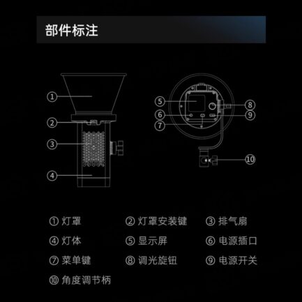 【Viltrox唯卓仕 單燈套餐 Ninja 10C全彩燈+FX-J195T燈架(送燈架包)】COB APP遙控 保榮口 補光燈 攝影燈 LED持續燈 影視燈 直播 採訪 錄影 外拍 棚拍 Handheld COB LED Light：圖片 21