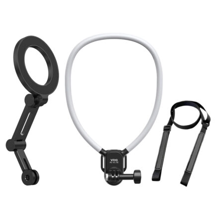 【VRIG Magsafe磁吸手機掛脖支架 MG-27 + AC-01SE】*送固定綁帶 第一人稱 胸前固定 拍攝支架 運動相機手機磁吸架 適用大疆 inta360 Vlog 攝影 Magnetic Phone Neck Mount：圖片 2