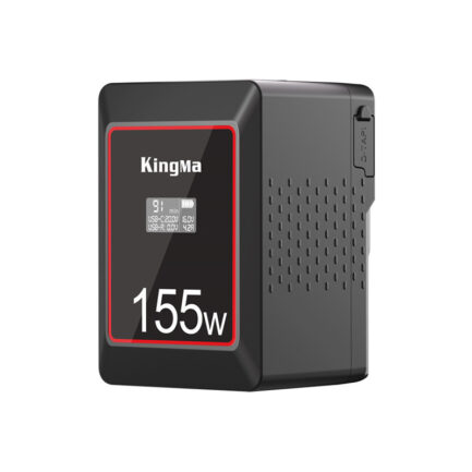 【KingMa KM-VK155 V掛電池】10500mAh 14.8V 155Wh OLED螢幕 支援BP口 D-TAP Type-C充放 V口電池 攝影燈電池 補光燈 攝像機 V-lock battery：圖片 2