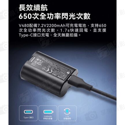 【Godox神牛 Ving TTL V480S 機頂閃光燈】適用Sony 機頂閃 閃燈 2.4G無線X系統 外拍 打光 補光燈 攝影 ※開年公司貨 Camera Flash：圖片 10