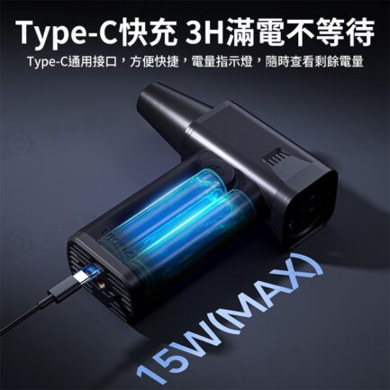 (預購中)【Ulanzi AD02 STORM颶風暴力風扇V2】電動氣吹 打氣機 帶照明燈 除塵 清潔氣吹 吹塵機 氣墊充氣 單眼 微單 相機鏡頭 鍵盤 筆電 STORM Electric Air Duster II Powerful Blower：圖片 8