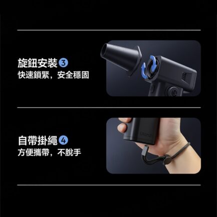 (預購中)【Ulanzi AD02 STORM颶風暴力風扇V2】電動氣吹 打氣機 帶照明燈 除塵 清潔氣吹 吹塵機 氣墊充氣 單眼 微單 相機鏡頭 鍵盤 筆電 STORM Electric Air Duster II Powerful Blower：圖片 11