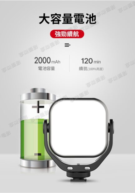 ulanzi VIJIM VL66 雙色溫LED口袋補光燈《360度旋轉補光》5W 2000mAh 直播燈/美光燈/LED燈：圖片 4