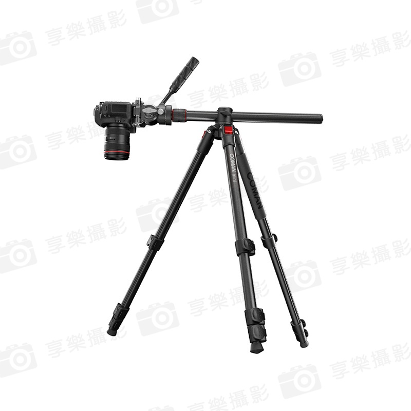 【COMAN科漫 KX3939MINI-V1 三腳架】58.5-181cm 承重5kg 油壓雲台 可拆獨腳架 單腳架 中軸橫置 倒置 鋁合金 俯拍 Vlog 直播 外拍 攝影 錄影 開箱:圖片 4