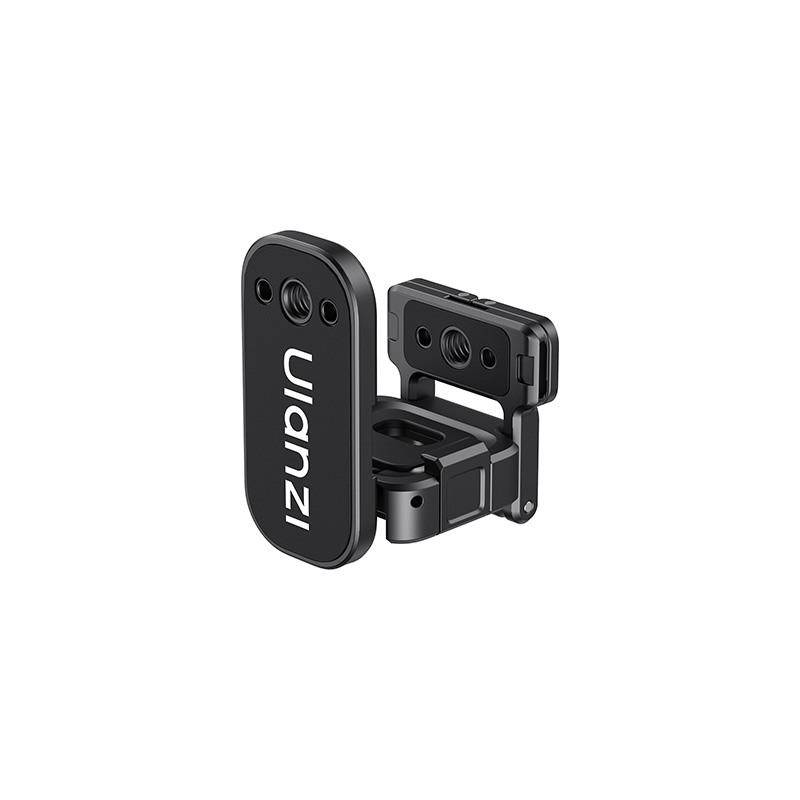 (預購中)【Ulanzi PK16 適用Pocket3 多功能快裝磁吸底座】快裝拓展框 拓展背夾支架 固定支架 運動相機配件 隱藏Go接口 1/4螺孔 Action接口:圖片 2