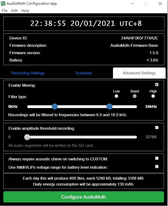 Audiomoth V1.2.0 野生動物錄音器:圖片 5